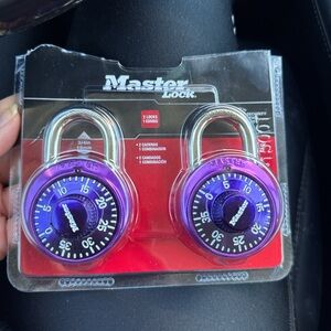 Purple Combination Padlocks - Set of 2